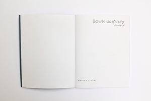 Bowls don't cry / Book
